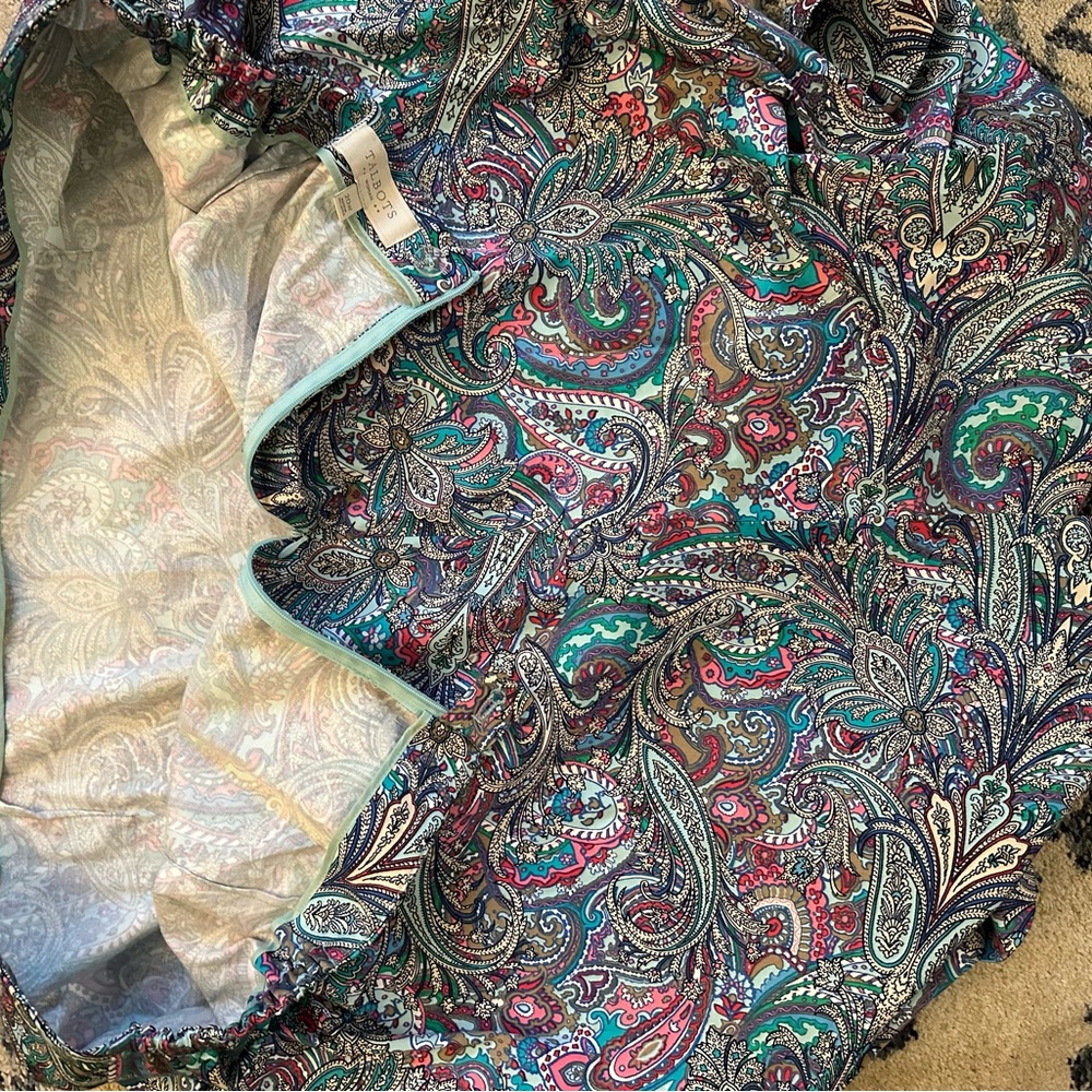 Talbots Colorful Paisley Print Skirt - Picture 6 of 7